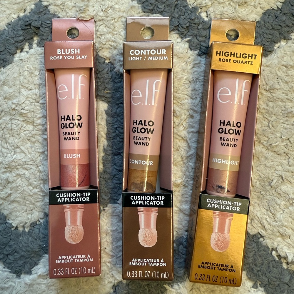 ELF Halo Glow Beauty Wand Set - Blush, Contour, Highlight